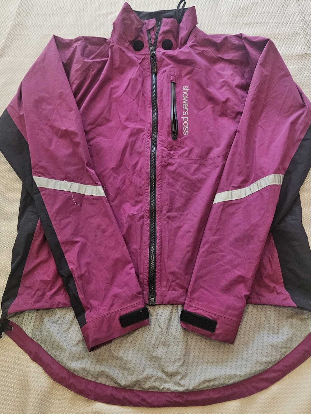 Showers Pass Cycling Rain Jacket Womens XL Pink Magenta Waterproof Windproof